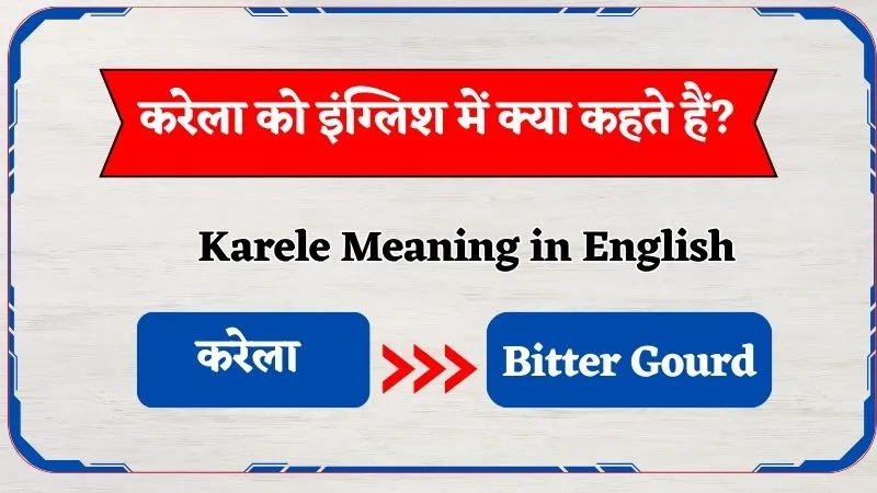 Karele Ko English Mein Kya Kahte Hain